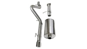 Chevrolet Trailblazer SS Performance Exhaust - Single Rear Exit - CORSA Performance - Sport Cat-Back - Polished - `06-`08